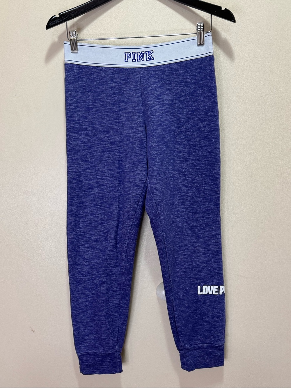 Victoria's Secret PINK Blue Heather Marled Sweatpants/Joggers